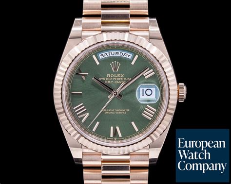 green dial presidential rolex price|Rolex olive green dial.